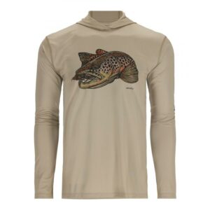 SIMMS-Tech-Hoody---Artist-series-Stone-Brown-Trout--Varanger-Sportslager-1