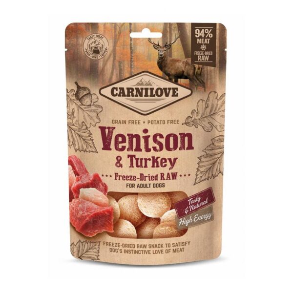 Carnilove Carnilove Freeze-Dried Raw Venison & Turkey 60g Varanger Sportslager 1